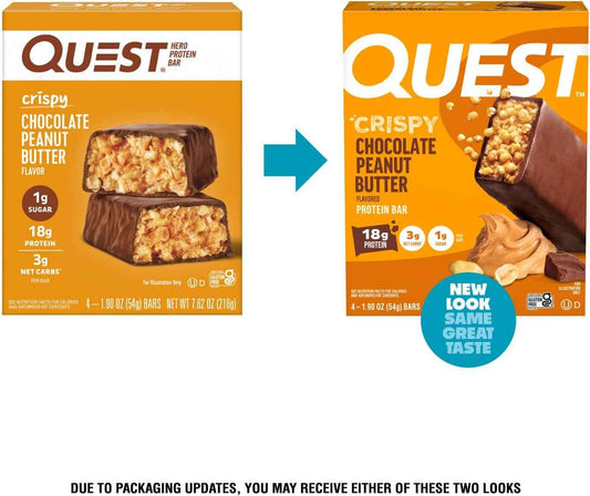 Quest Nutrition Cookies & Cream Protein Bar – Post-Workout Recovery Treat for Wellness Routines and Macro-Tracking Diets, 1g Sugar