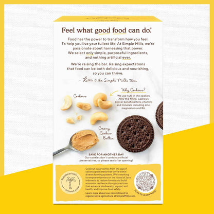Simple Mills Cocoa Cashew Crème Cookies – Safe Lunchbox Treat for Allergy-Aware Classrooms
