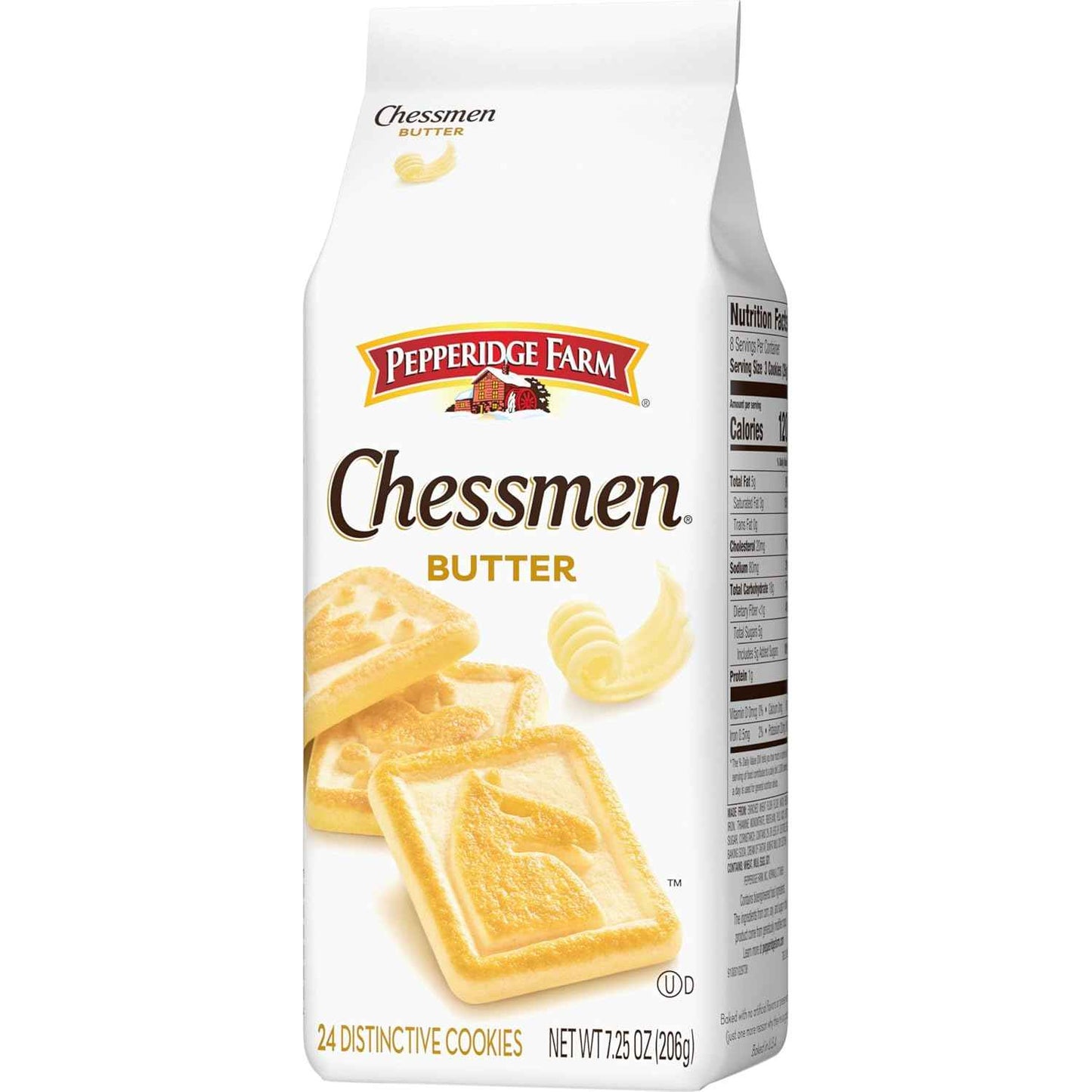 Pepperidge Farm Chessmen Butter Cookies – Premium Creamery Butter Shortbread for Elevated Tea Time