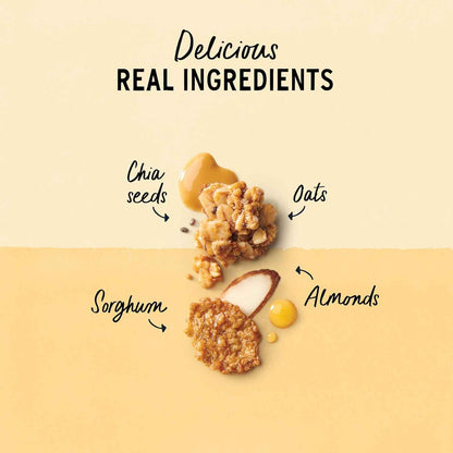 Purely Elizabeth Honey Peanut Butter Cereal – Nutritious Lunchbox Addition for Kids' School Mornings, Allergen-Friendly