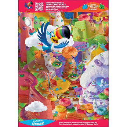 Kellogg's Froot Loops Cereal – Kid-Friendly Family Breakfast for Nursery Snack Time, 23 oz Giant Box