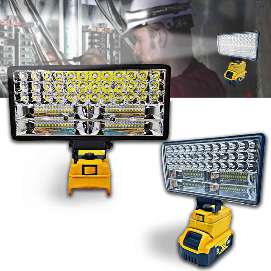 GlowCrafter Waterproof Cordless Light – Home Emergency, Roadside Repair & Hurricane Prep Floodlight for Dewalt 20V