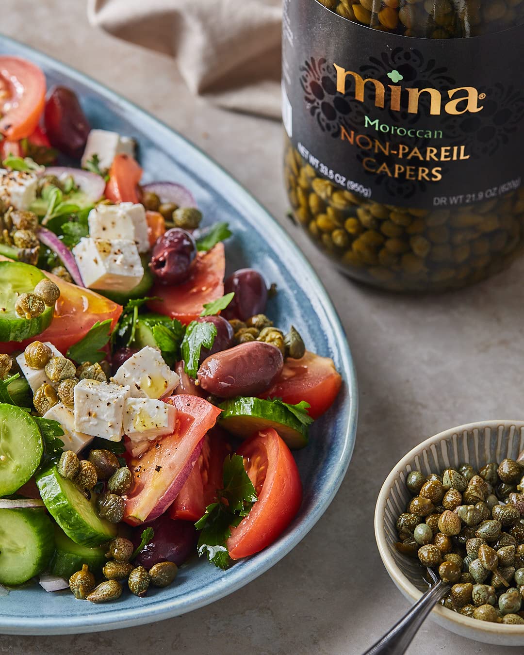 crunchy and juicy texture with zesty, briny, lemon-like flavor