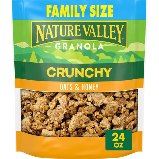 crunchy baked granola clusters with real honey and whole grain oats