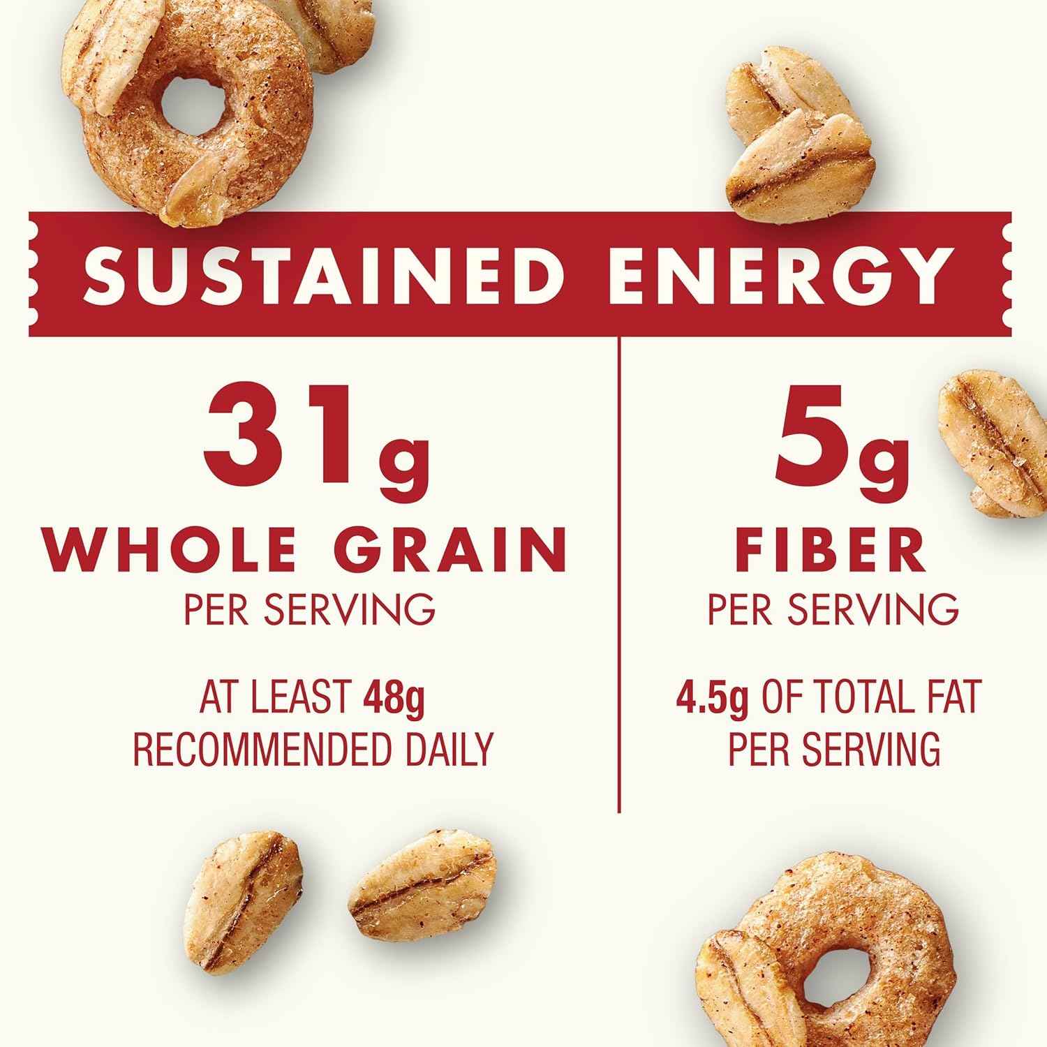 Cascadian Farm Organic Cinnamon Oat Clusters – Non-GMO Breakfast Cereal for Calm Pantry Rituals