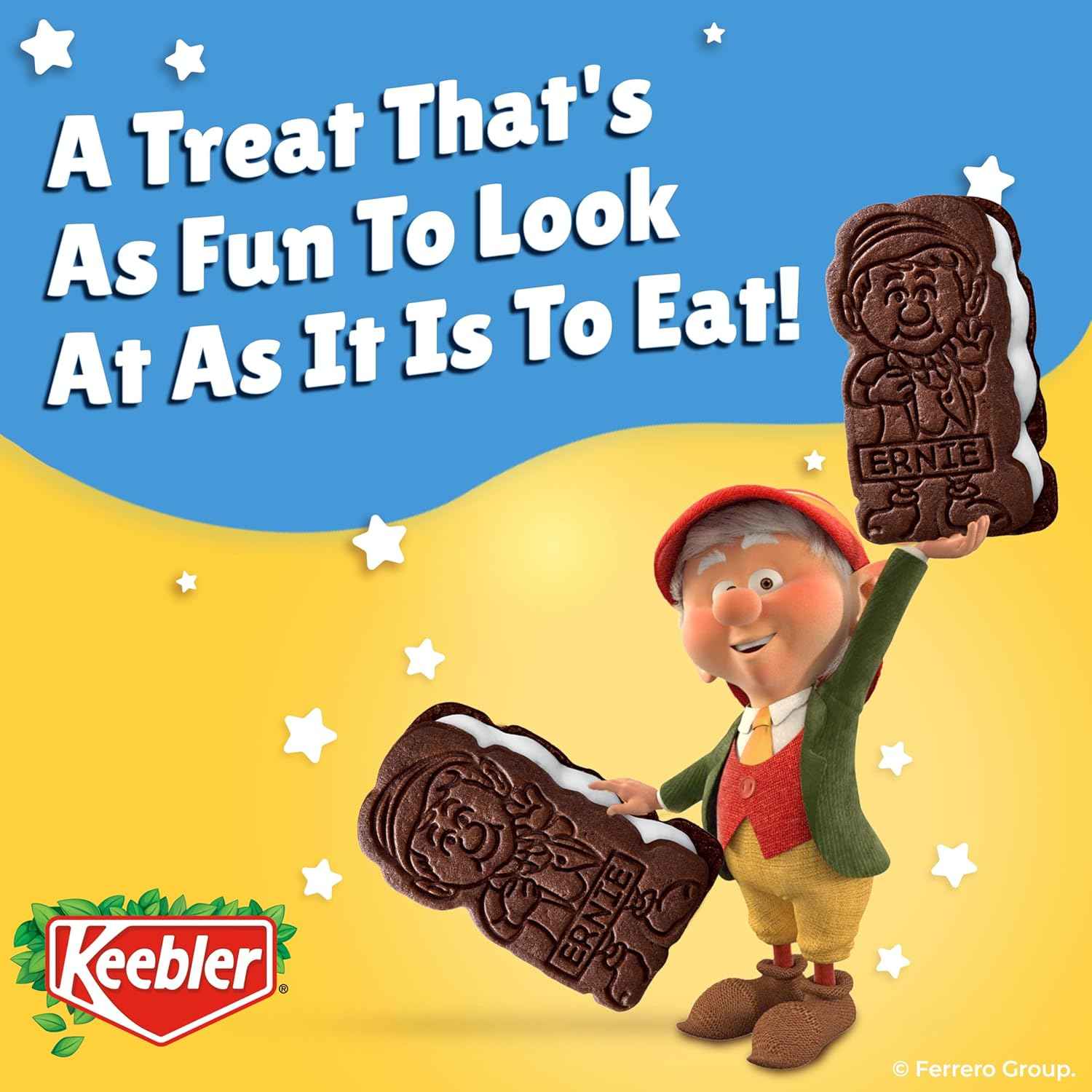 Keebler E.L. Fudge Elfwich Cookies – Fun Lunchbox Snack for Kids' Back-to-School Packs, 10.8 oz