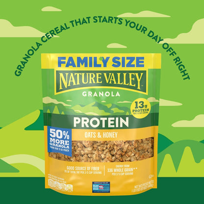 crunchy honey-flavored granola clusters