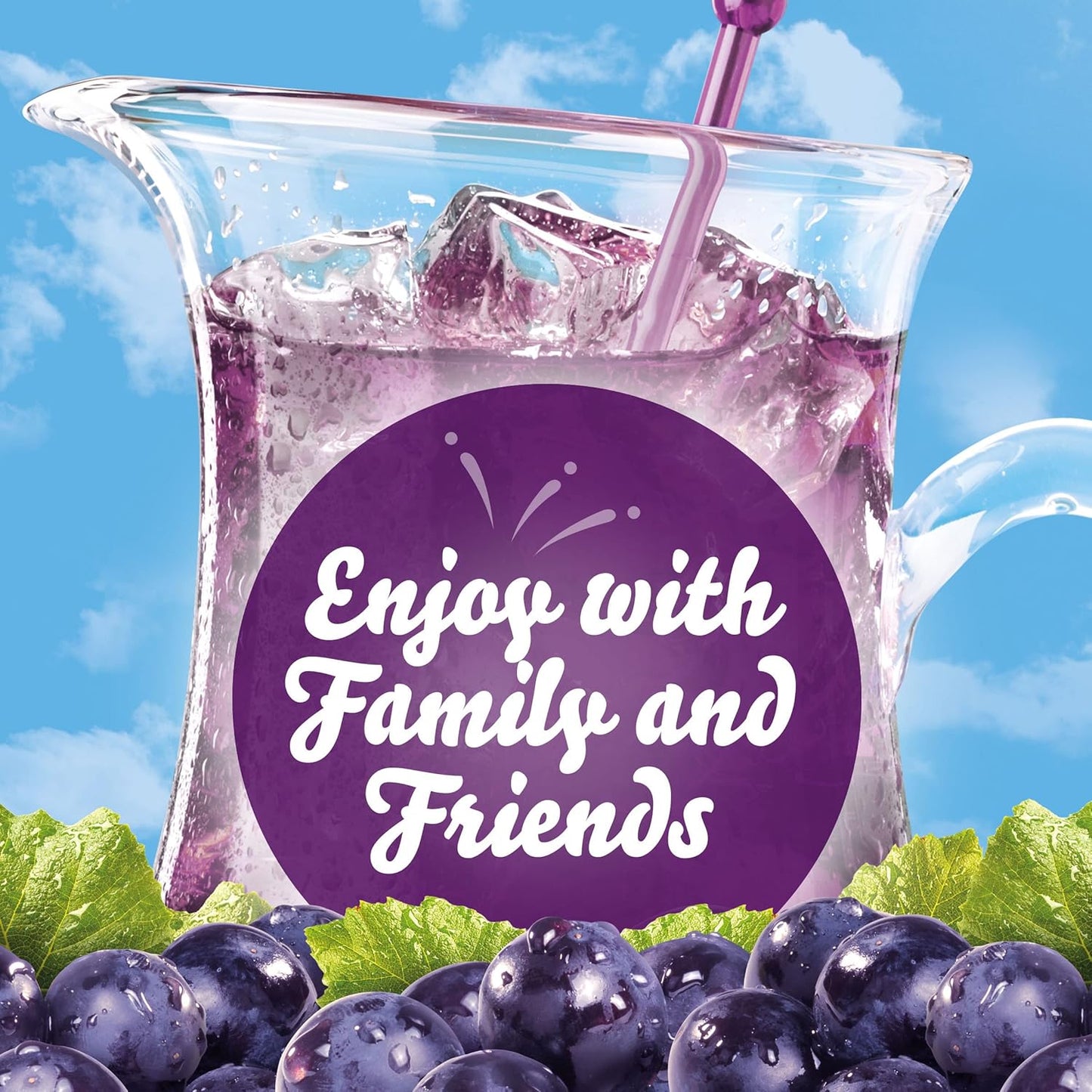 Crystal Light Grape Energy Drink Mix – Mid-Workday Caffeine Lift Without the Crash for Busy Professionals, Pocket-Sized Sachets