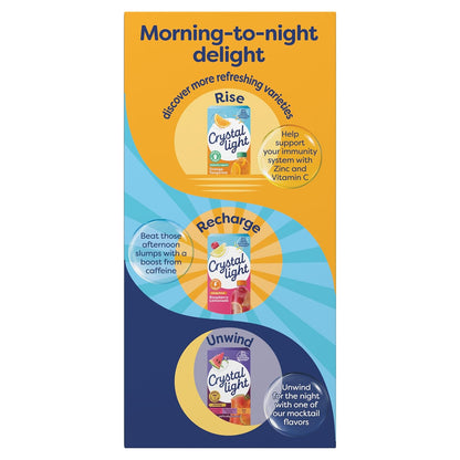 Crystal Light Immunity Support Orange Tangerine Packets – Personal Care Routine Essential for the Home Pantry, Low-Calorie Vitamin Water Alternative