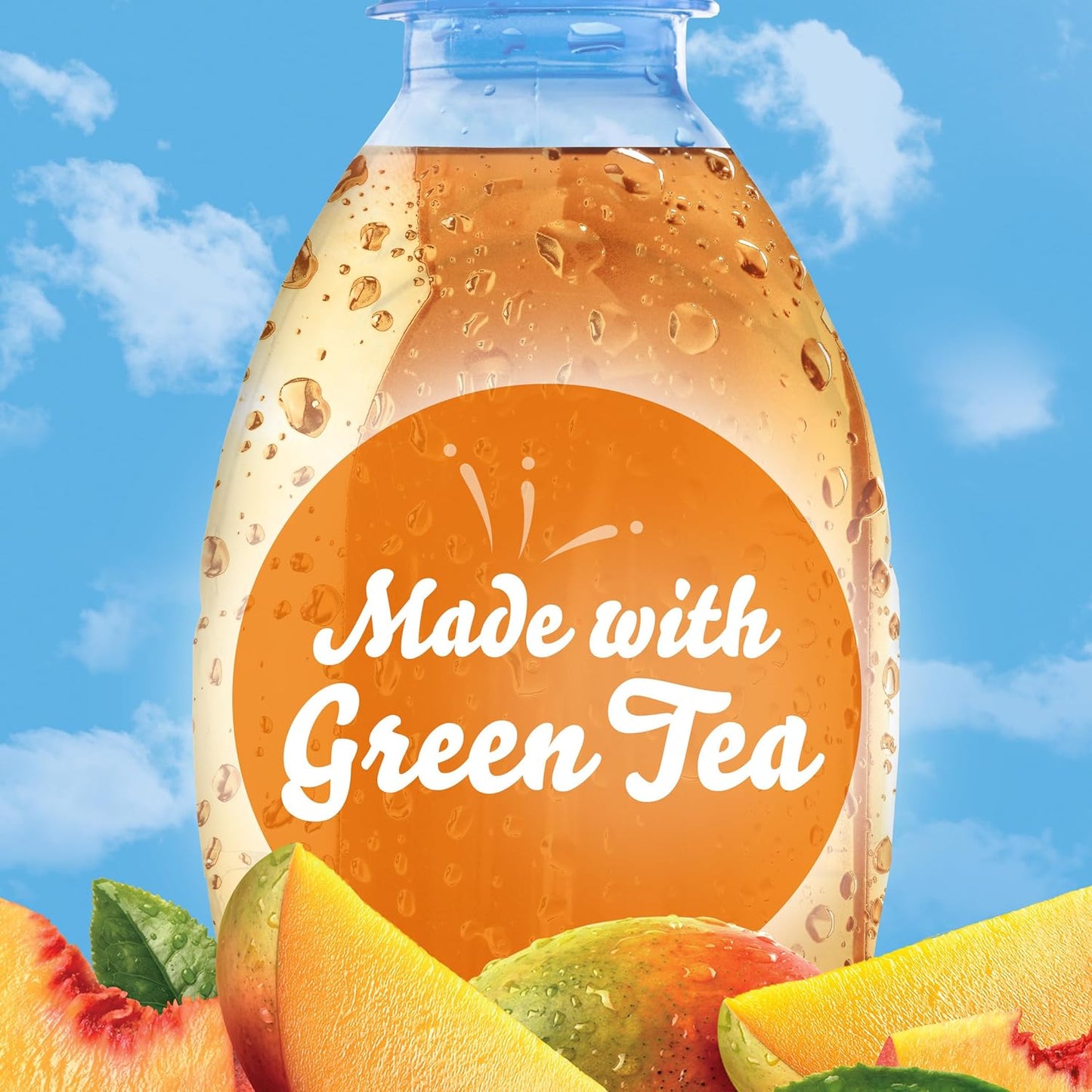 Crystal Light Peach Mango Green Tea Powdered Drink Mix – Portable Hydration for Camping Trips and Hiking Lunch Breaks