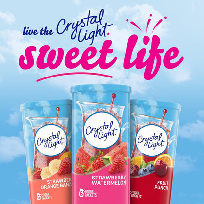 Crystal Light Powdered Strawberry Watermelon Packets – Lightweight Hydration for Camping Trips
