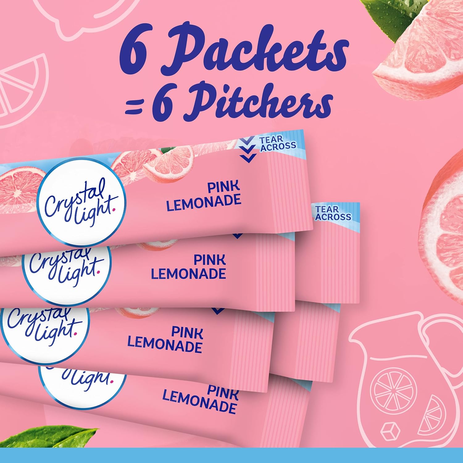 Crystal Light Raspberry Lemonade Powder Packets – No Sugar Soda Substitute for Kids' Family Meals