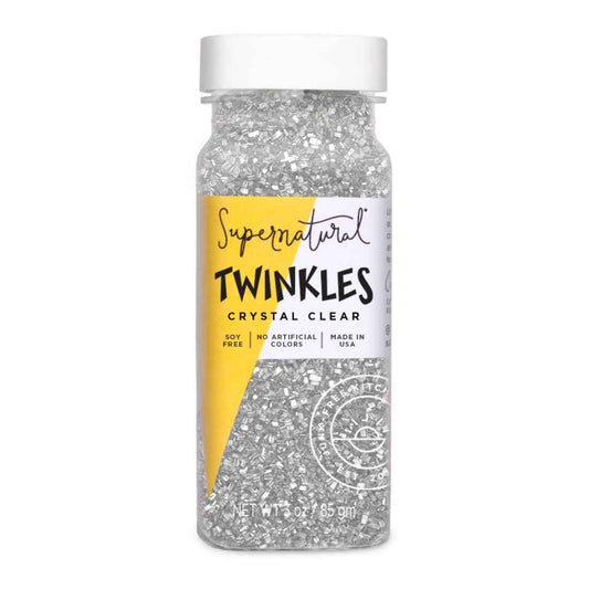 Supernatural Twinkles Crystal Sanding Sugar – Thoughtful Vegan Gift Sprinkle Set for the Home Baker, Presented in 3oz Shaker