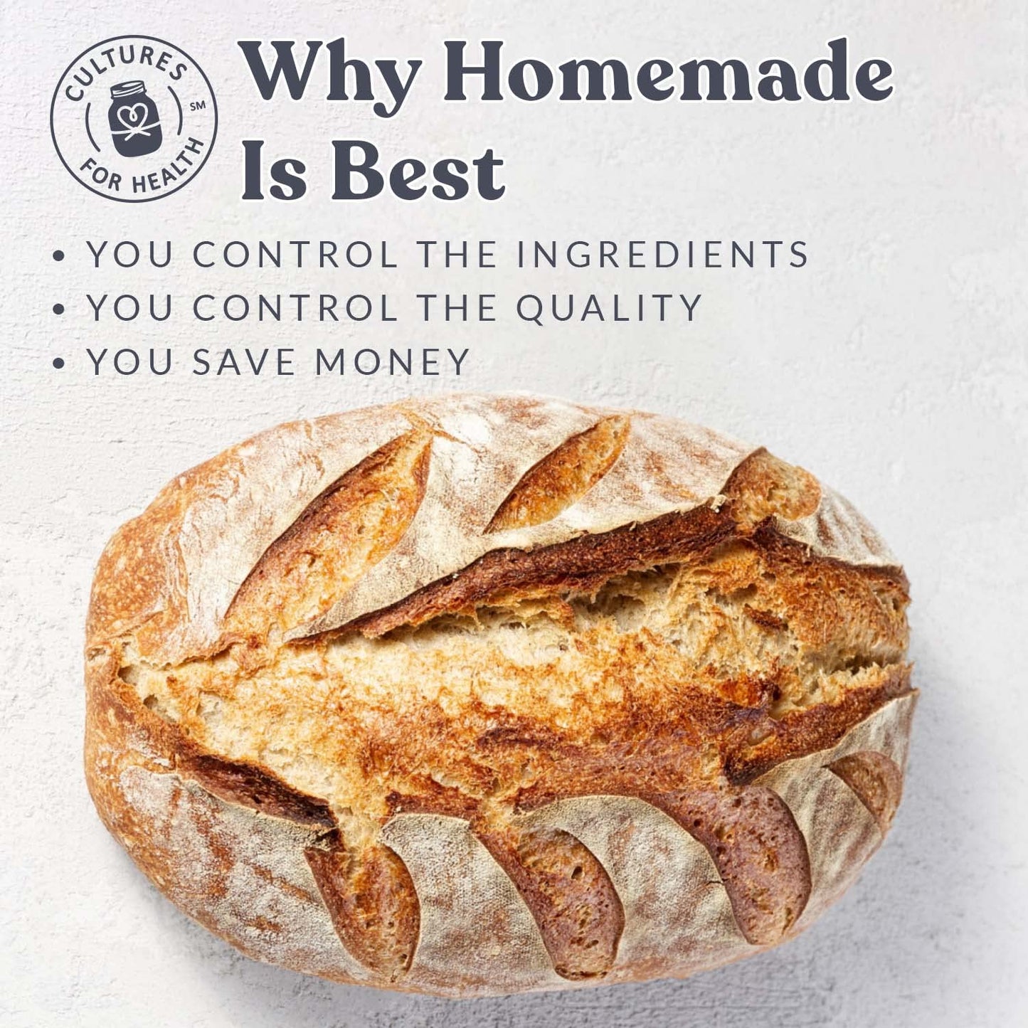 Cultures for Health San Francisco Sourdough Starter – Housewarming Present for Friends Who Love Artisan Bread
