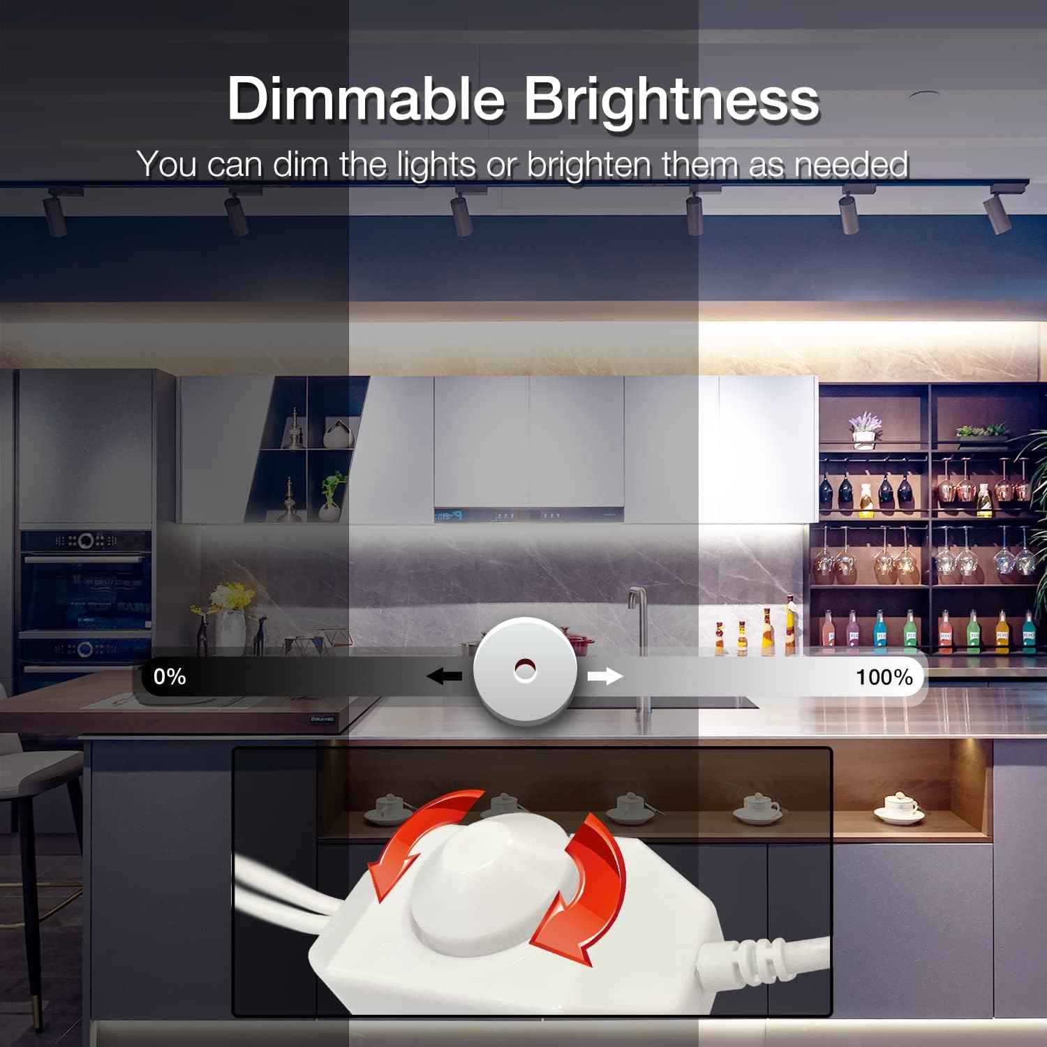 DAYBETTER COB LED Tape Light – Eye-Strain Reducing Monitor Backlight for Remote Workers, 24V 16.4 ft