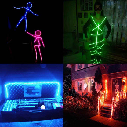 Luminique Battery LED Strip Lights – Thoughtful Birthday Gift for Her with 20 Colors and Modes