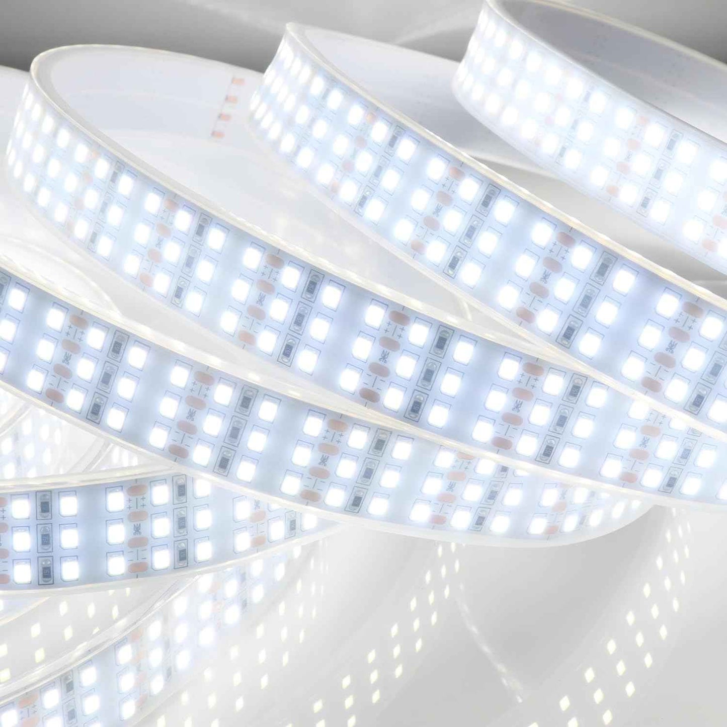 Muzata Triple Row LED Strip – 16.4ft 12V Cuttable Tape for DIY Under-Cabinet and Accent Projects