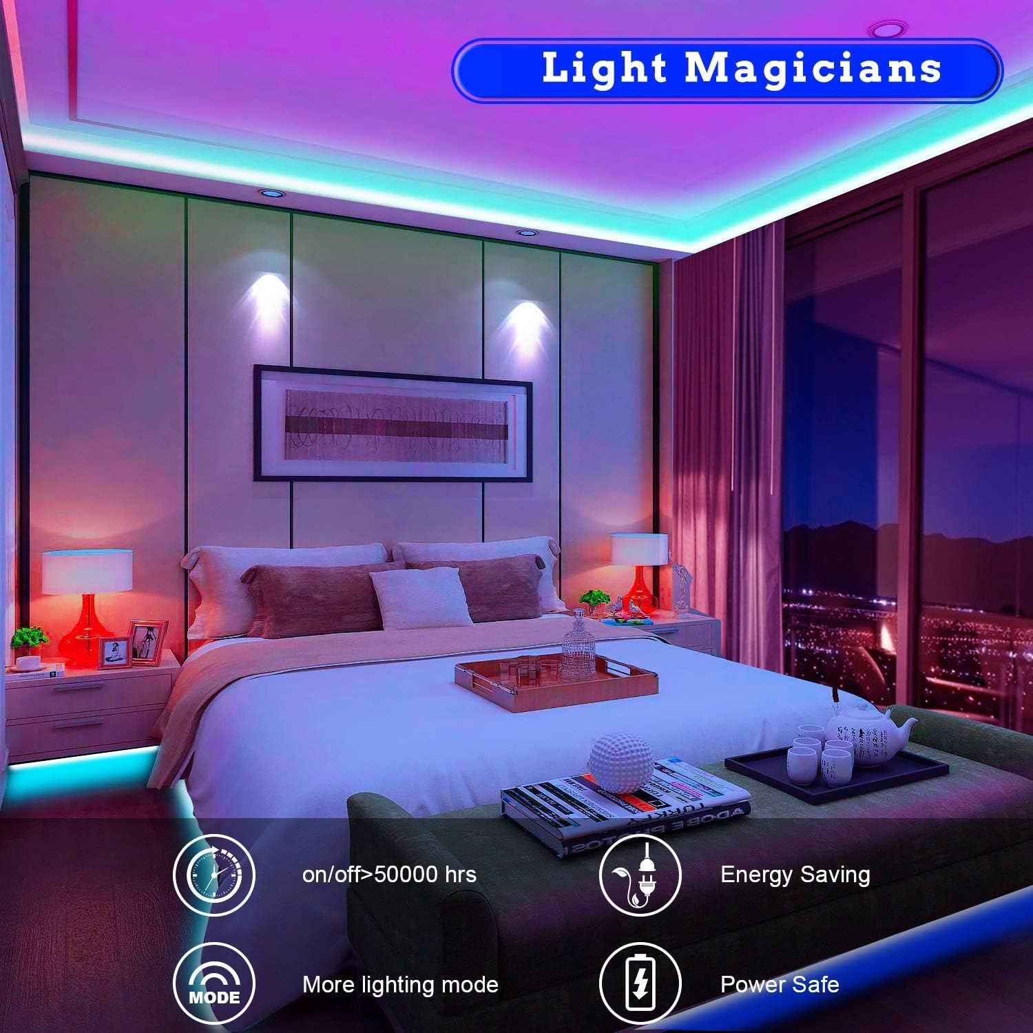 Tenmiro LED Strip Lights – Kids Room Decor Lighting, Cool to Touch RGB Strip for Playroom and Nursery