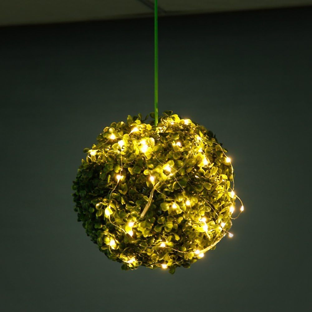 CYLAPEX Battery Operated Fairy Lights 7ft 20 LEDs Warm White 2700K Ultra Thin Copper Wire for Mantel Shelf and Dining Table Centerpiece Styling