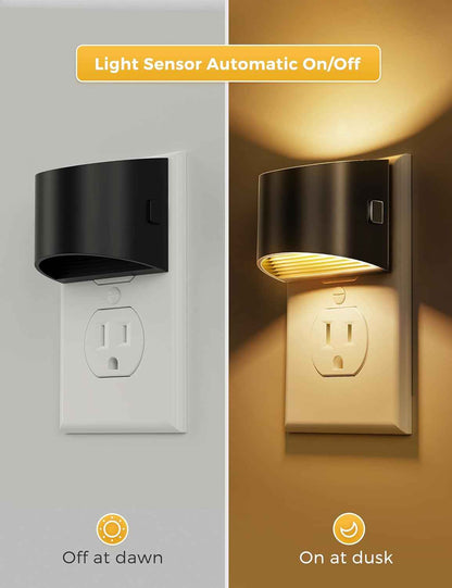 L LOHAS Dusk-to-Dawn Night Light – Fall Prevention LED for Elderly Hallways and Bathrooms, Auto On/Off