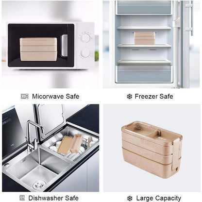 Iteryn_Bento_Adults_Lunch_Box,_Stackable,_3-In-1_Compartment_-_Wheat_Straw,_Leakproof_Eco-Friendly_Meal_Prep_Containers_Tableware