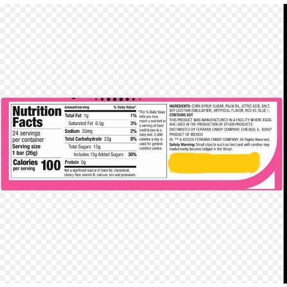 Now_and_Later_Candy,_Watermelon_Flavor,_0.93_Ounce_Bars_(Pack_Of_24)_Snack_Bonbon_Sweet