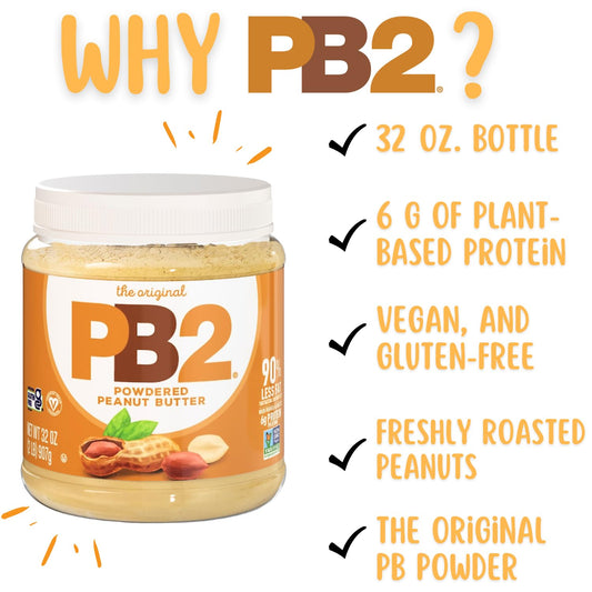 PB2_Original_Powdered_Peanut_Butter_-_6g_of_Protein,_Certified_Gluten_Free,_Only_60_Calories_per_Serving,_Perfect_for_Protein_Shakes,_Smoothies,_and_Low-Carb,_Keto_Diets
