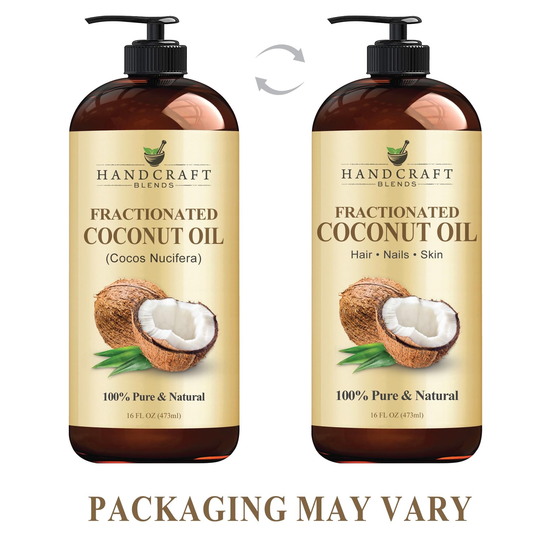 Handcraft_Blends_Fractionated_Coconut_Oil,_16_Fl_Oz_-_100%_Pure_and_Natural_-_Premium_Grade_Oil_for_Skin,_Hair,Tonic_-_Carrier_Hair_Growth_Oil