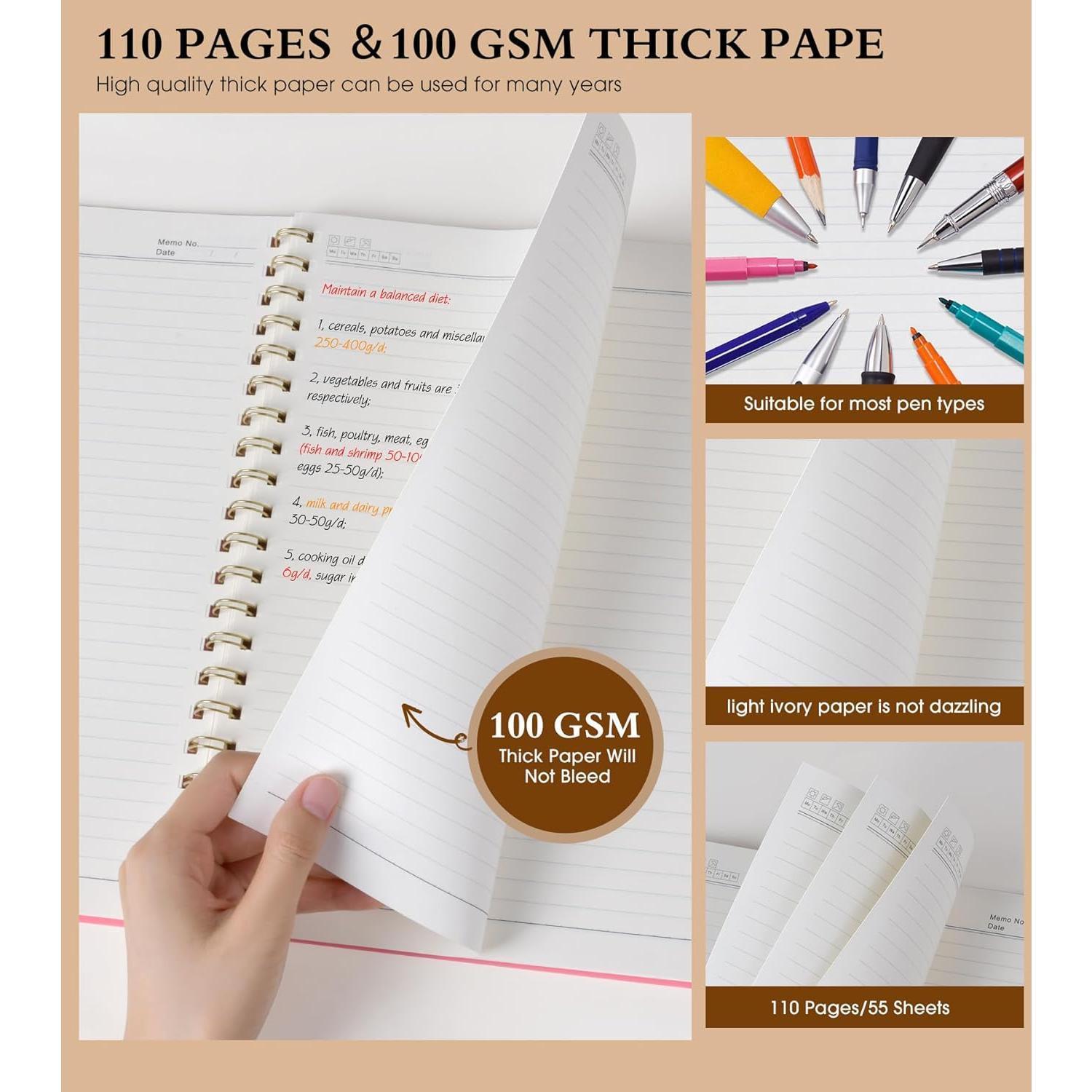 Spiral_Notebook_Journal_8.5”_x_11”,_Notebooks_for_Women_Men,_College_Ruled_Lined_Journal,_100_GSM_Paper,_Plastic_Hardcover_Spiral_Bound_Journals_for_Work_School_Note_Taking_Business