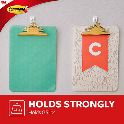Command Small Wire Toggle Hooks for Less-Is-More Home Styling, Reusable Damage-Free Hooks for Uncluttered Bedroom and Entryway