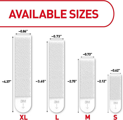Command 20 Lb XL Heavyweight Picture Hanging Strips, No Drill No Nails Wall Hanger Safe for Kids Bedrooms and Pet Friendly Homes, 8 Pairs White Adhesive Strips