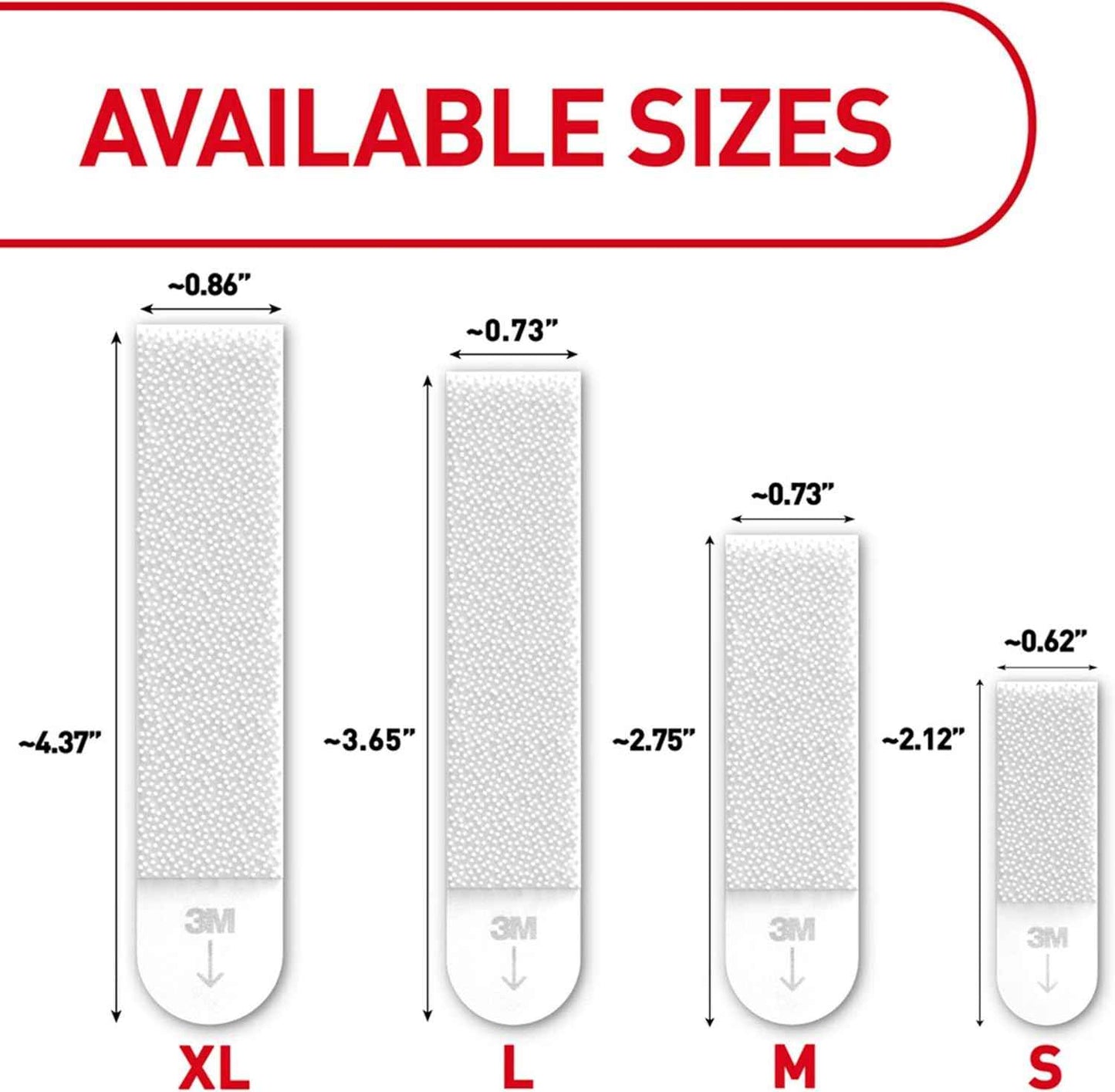 Command 20 Lb XL Heavyweight Picture Hanging Strips, Adhesive Wall Hanger for Seasonal Decorating and Refreshing Home Interiors Without Repainting, 8 Pairs White Adhesive Strips
