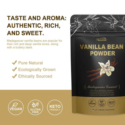 TALCUFON Single-Ingredient Vanilla Powder – Streamlined Pantry Staple for Clutter-Free Kitchens