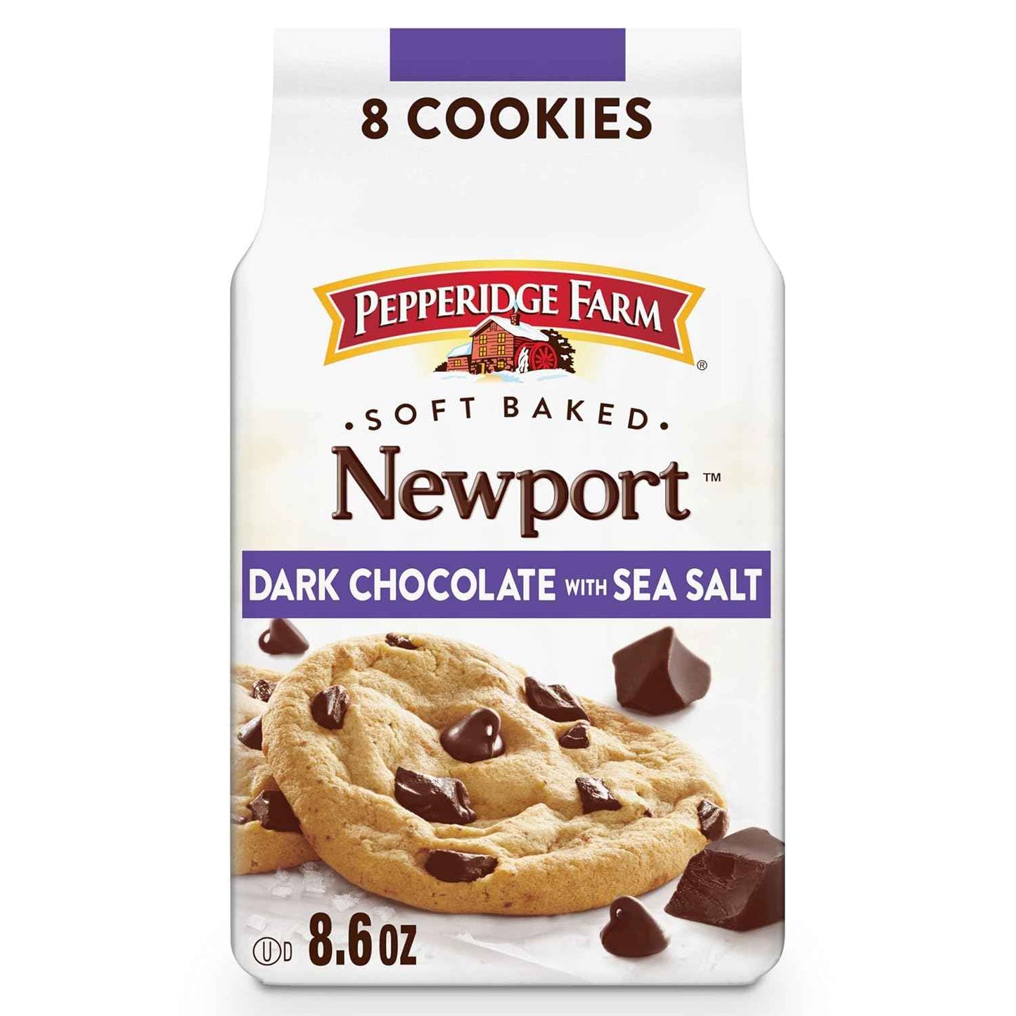 Pepperidge Farm Soft Baked Newport Dark Chocolate Cookies with Sea Salt – Curated Snack Gift Basket for Her
