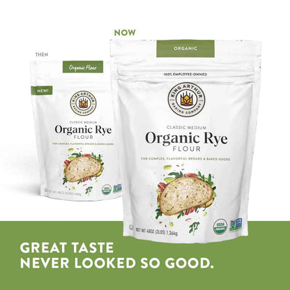 King Arthur Baking Organic Medium Rye Flour 3 lb – Mindful Sourdough Starter Feeding Ritual for Slow Living Home Bakers