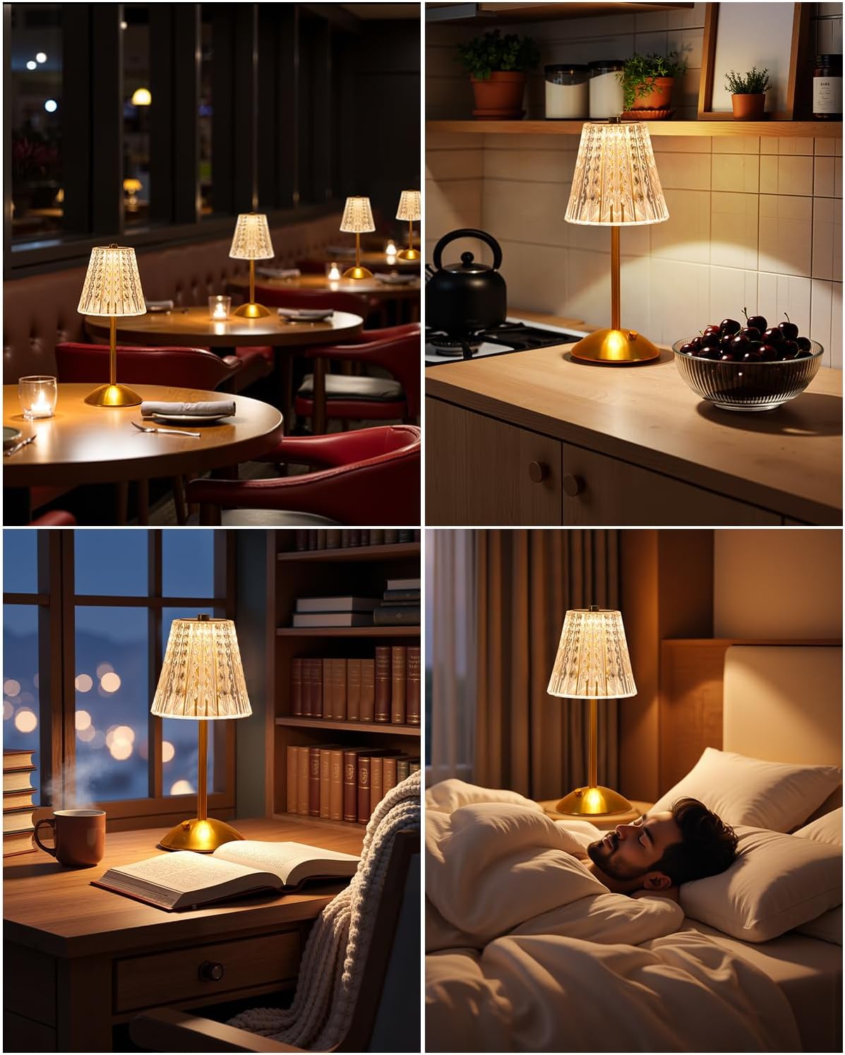Dask Lamp Dimmable Bedside Lamp – Birthday Gift for Her, Mom, and Couples Moving Into a New Place