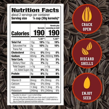 DAVID Jumbo Sunflower Seeds, Bar-B-Q Flavor, 5.25 oz – Stadium Seat Snack for Sports Games and Road Trips