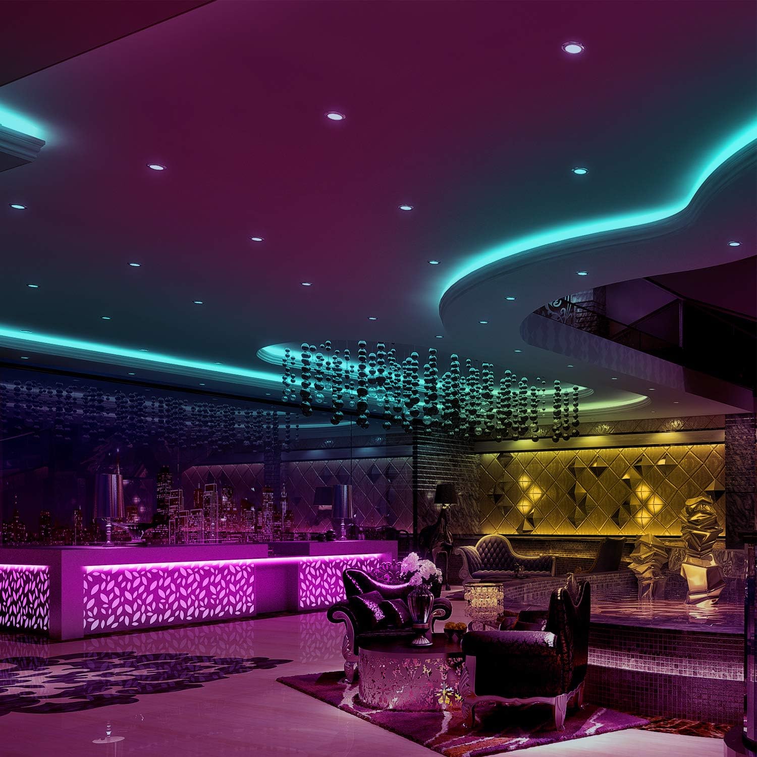 DAYBETTER RGB LED Strip Lights – Cozy Home Accent Lighting for Walls and Ceilings