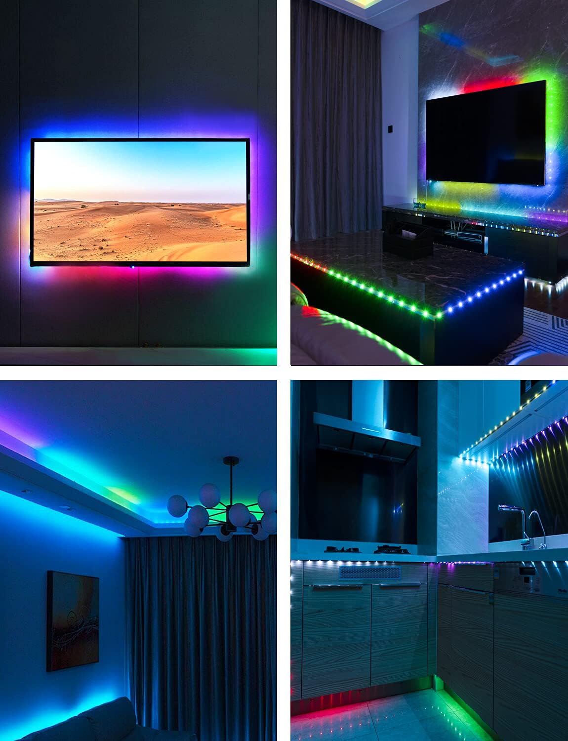 Daymeet RGBICW TV Backlight – Unique Housewarming Gift, Chasing Color Gaming & Movie Light for Tech Lovers