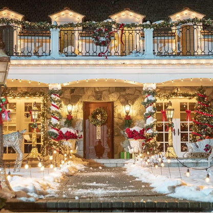Dazzle Bright IP44 Outdoor Christmas Lights – Balcony, Garden, and Backyard Event Illumination for Winter Gatherings