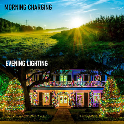 Dazzle Bright Multi-Color Solar Fairy Lights – Romantic Valentine's Day Gift for Her, Waterproof Outdoor String Lights