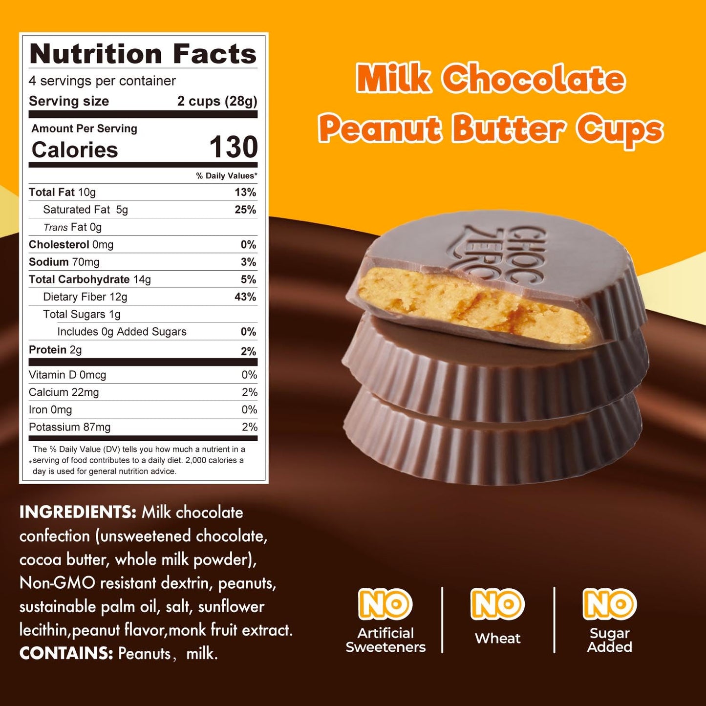ChocZero_Milk_Chocolate_Peanut_Butter_Cups_-_32_Cups_Total,_Gluten_Free,_Low_Carb_Candy,_No_Added_Sugar,_Snack