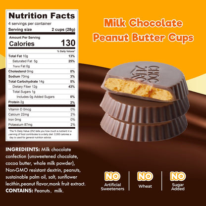 ChocZero_Milk_Chocolate_Peanut_Butter_Cups_-_32_Cups_Total,_Gluten_Free,_Low_Carb_Candy,_No_Added_Sugar,_Snack