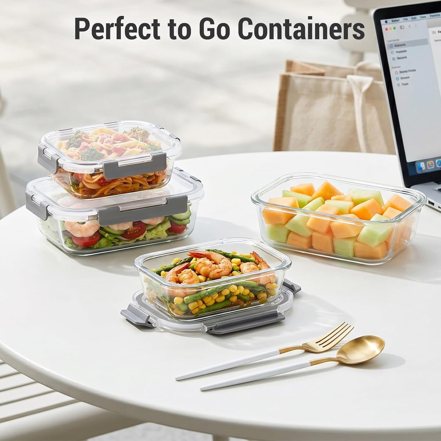 Dealusy 20-Piece Glass Food Container Combo – Streamlined Prep for Intentional Home Cooks