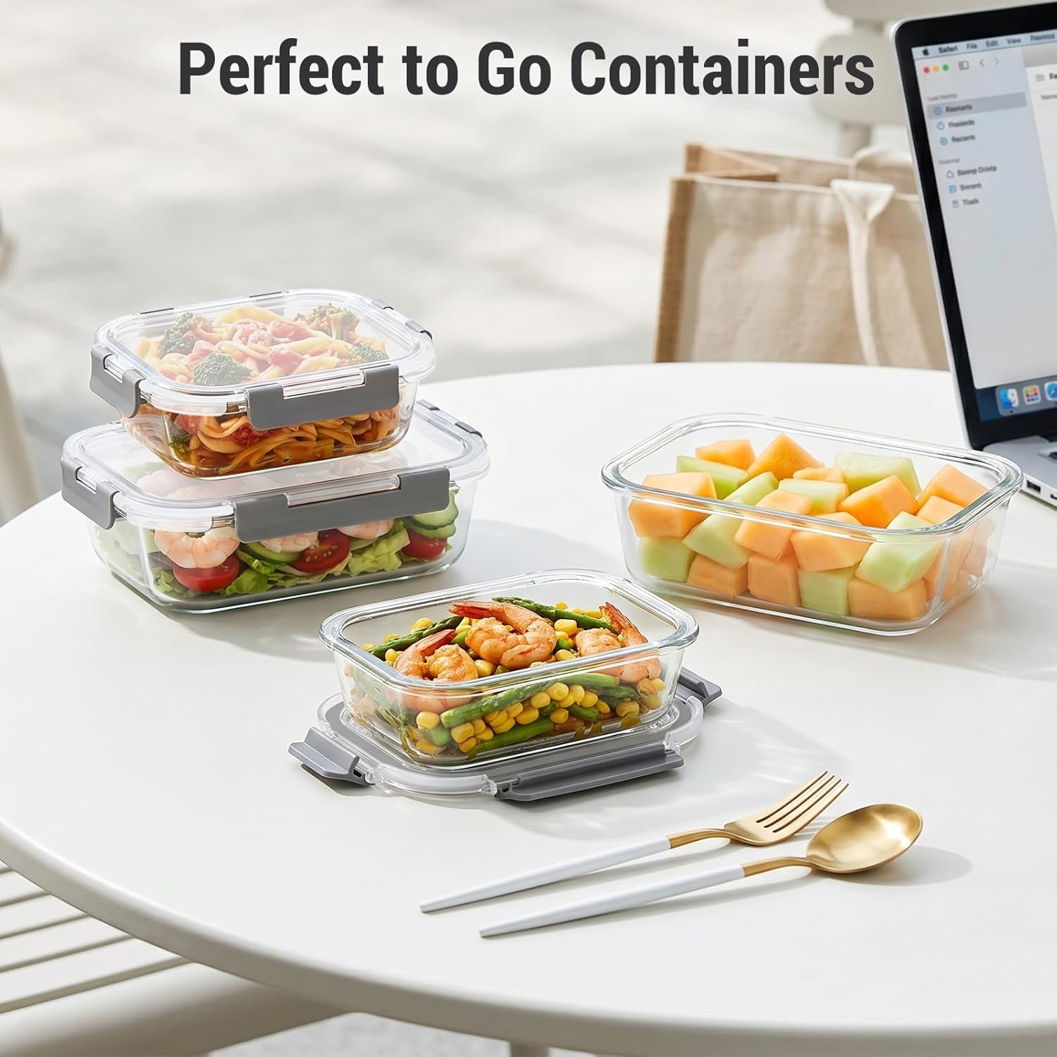 Dealusy 20-Piece Glass Food Container Combo – Streamlined Prep for Intentional Home Cooks