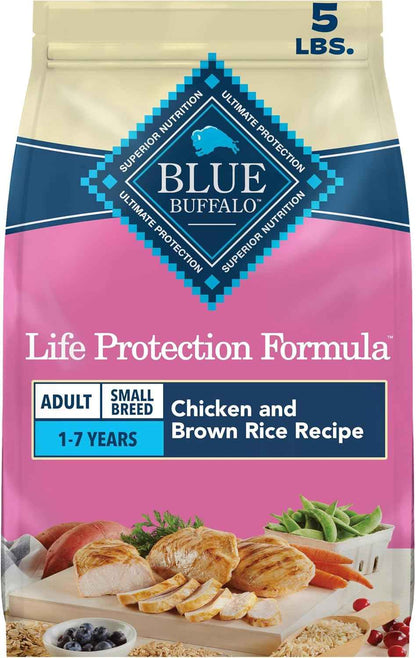 Blue Buffalo Life Protection Small Breed Adult – High-End Chicken & Brown Rice Recipe Featuring Cold-Formed LifeSource Bits