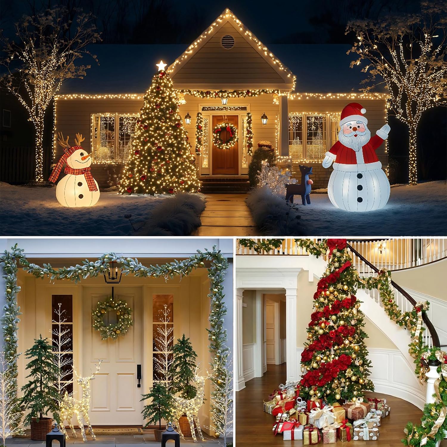 Decute 164ft Christmas String Lights – Thoughtful Birthday Gift for Mom, Green Wire Starry Lights with Timer and Remote