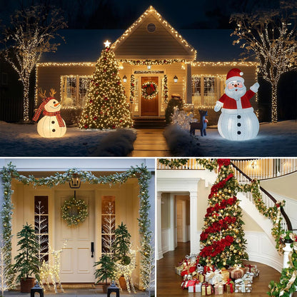 Decute 164ft Christmas String Lights – Thoughtful Birthday Gift for Mom, Green Wire Starry Lights with Timer and Remote