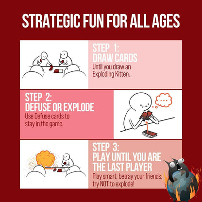 Exploding Kittens Party Pack – White Elephant Exchange Favorite, Hilarious Holiday Gift Under 15 Minutes