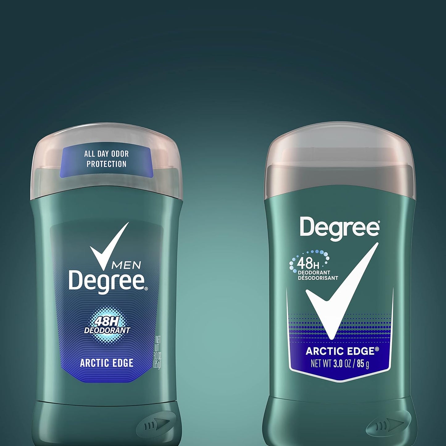 Degree Men Original Arctic Edge Deodorant 48-Hour Odor Protection Aluminum-Free Twin Pack for Sensitive Skin Daily Self-Care